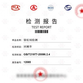 骆驼绒-回潮率测试-纺织品检测报告-百检网