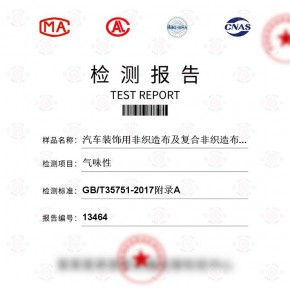 汽车装饰用非织造布及复合非织造布-气味性测试