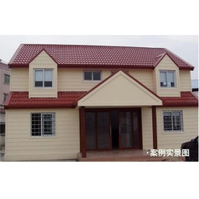 景区轻钢游客中心管理房 钢结构度假民宿房
