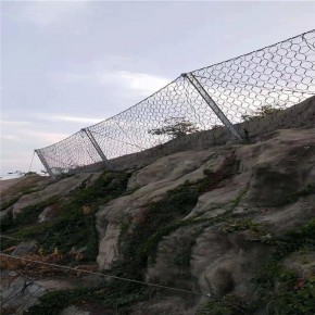 主动边坡防护网被动网柔性镀锌网护坡网防落石山体护坡绞索网SNS