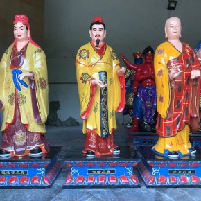 2.1米娑婆三圣雕塑 寺院佛寺大殿供奉 大愿地藏菩萨雕像