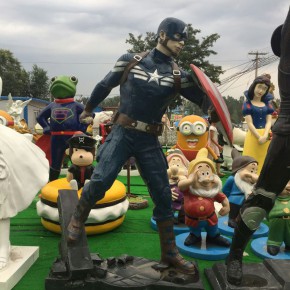 玻璃钢钢铁侠雕塑