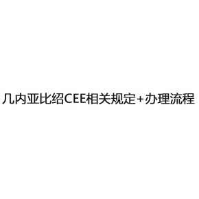 办理几内亚比绍CEE需要提供的文件