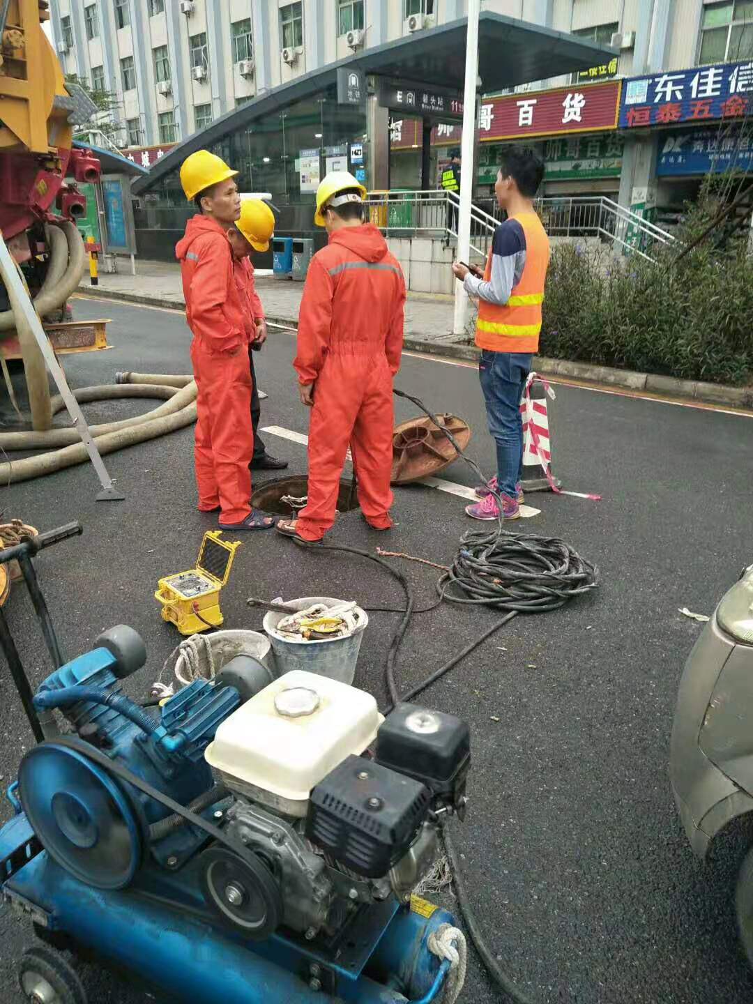 无锡新吴区排污管道清淤检测热火朝天