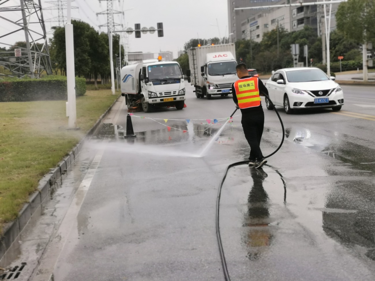 江阴市徐霞客镇排污管道堵塞疏通清淤 ——市政公司