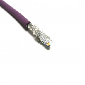 PUR高柔拖链网线 CAT6A 耐低温耐油耐腐蚀以太网线 千兆紫色线
