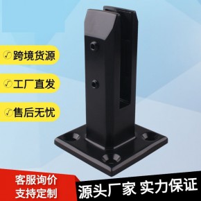 304不锈钢楼梯扶手栏杆玻璃夹免打孔固定夹游泳池夹护栏底座配件